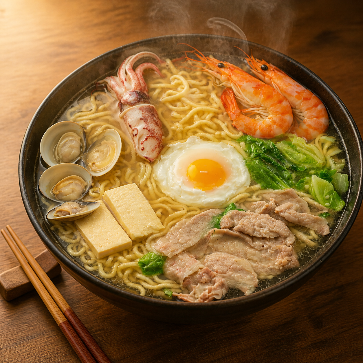 誠熱食 — 海鮮鍋燒意麵